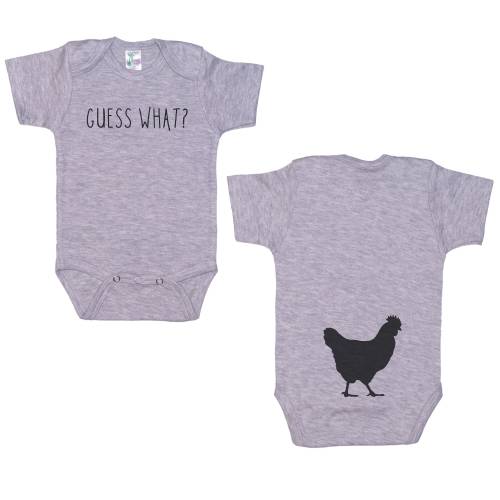 Guess What Chicken Butt Onesie®, Funny Baby Onesie®, Baby Shower, Gift For Baby, Cute Infant Outfit, Chicken Butt Baby, Trendy Baby Bodysuit