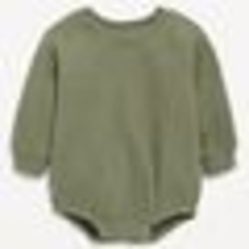 Old Navy Babies' Long-Sleeve Fleece One-Piece Romper Green