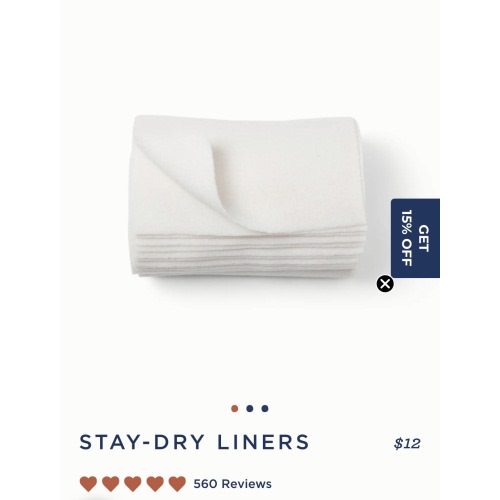 12 reusable Stay-Dry Liners Default Title