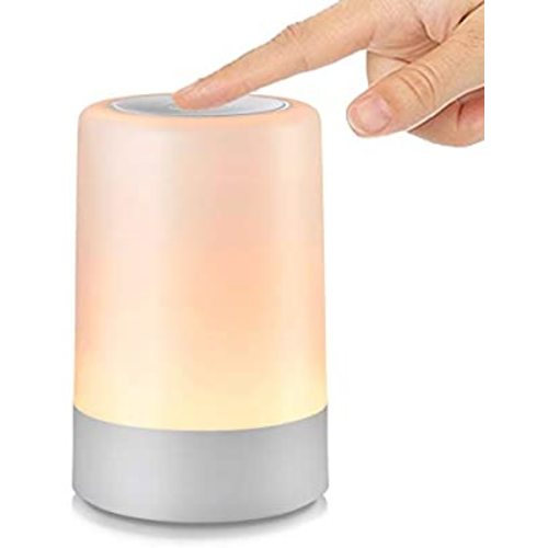 G Keni Nursery Night Light for Babies, LED Bedside Touch Sensor Lamp for Kids Breastfeeding and Sleep Aid, USB Rechargeable Nursery Lamp Dimmable Warm Night Light, Soft Eye Caring