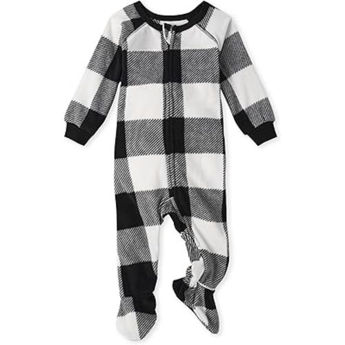 The Children's Place unisex-baby And Kids, Sibling Matching, Christmas Pajama Sets, Fleece