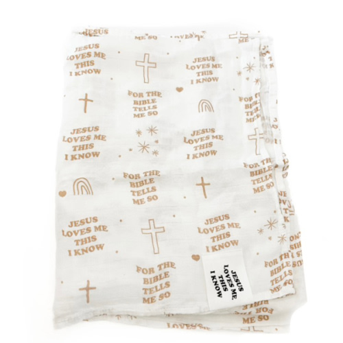 Jesus Loves Me This I Know Swaddle Blanket – OUR HOUSE ABOVE
