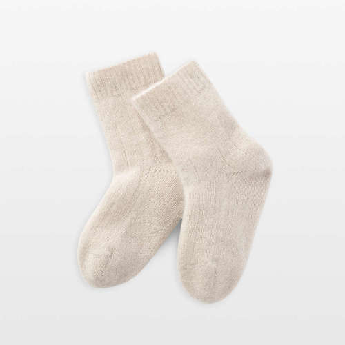 Nuna ® Beige NB-6 Months Cashmere Baby Socks