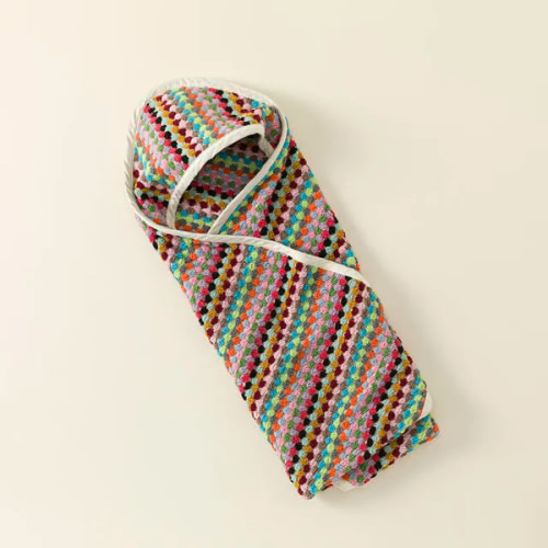 Uncommon Goods | Super Plush Confetti Baby Swaddle Towel | Baby