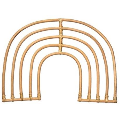 Rattan Rainbow Nursery Decor | Baby Room Wall Decor for Baby Girl or Baby Boy - Large Rainbow