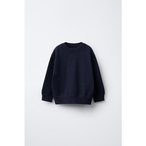 BASIC KNIT SWEATER - Blue | ZARA United States