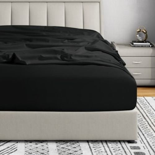 Home Essential Double Brushed Microfiber 21" Extra Deep Pocket Fitted Sheet