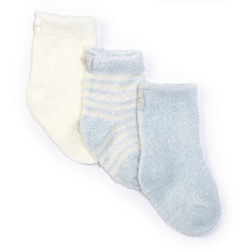 Barefoot Dreams Baby Newborn-6 Months CozyChic Lite® Socks 3-Pack