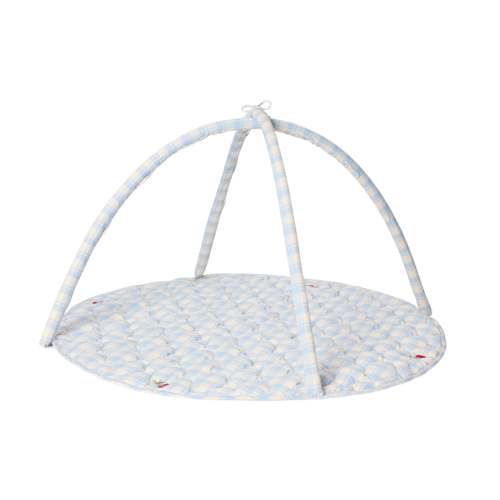 Tapis de jeu d'activité ø90 - Plaid sky blue
