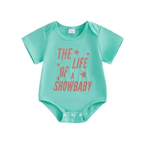 Newborn Baby Girl Outfits The Life Of A Baby Girl Short Sleeve Bubble Romper Shirt Oversized Bodysuit Summer Clothes