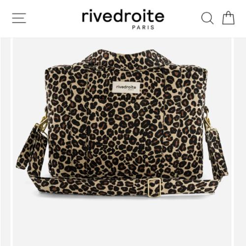 Darcy the anti diaper bag - Recycled cotton Leopard Beige sand