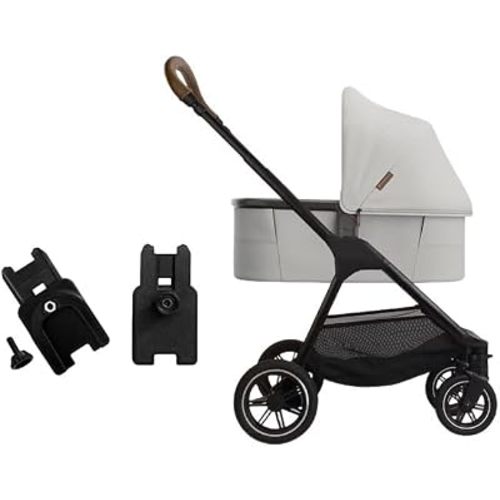 for Nuna TRIV Stroller Bassinet Adapter Compatible – Converts Bassinet Connection, Secure Fit Connector for Baby Stroller Travel System (Adapter Only) (Black)