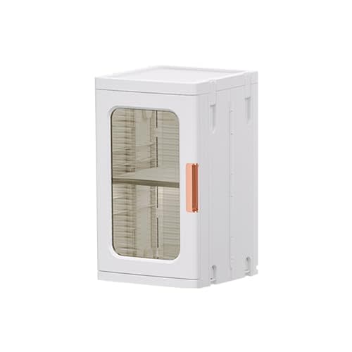 CXCJAI Mini Storage Cabinet with Doors and Shelves Countertop Cabinet Bathroom Storage Kitchen Cabinet with Adjustable Shelf Cabinet Organizer Toilet Paper Storage Linen Closet 1 Layer(White)