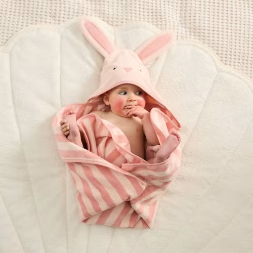 Adairs Kids - Nursery Bunny Hooded Towel | Adairs