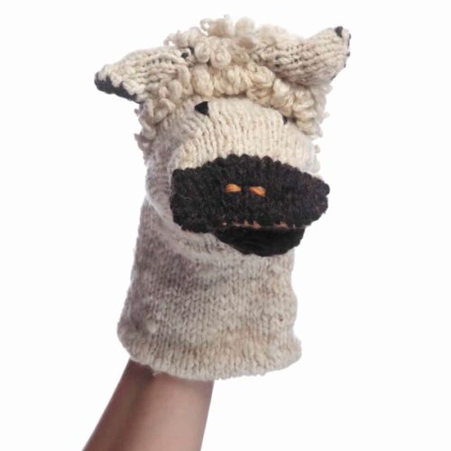 Organic Wool Knit Hand Puppet Toy | Finn + Emma
