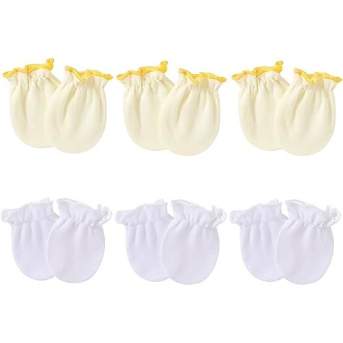 Baby Gloves No Scratch Mittens 0-6 Months Infant Newborn Girls Gloves Toddler Mittens Baby Boys 6 Pairs