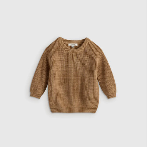 Mongolian Cashmere Fisherman Tunic Sweater - Baby in Oatmeal