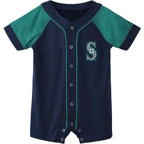 Outerstuff MLB Unisex-Baby Newborn & Infants 0-24 Months Little Slugger Creeper Bodysuit Romper