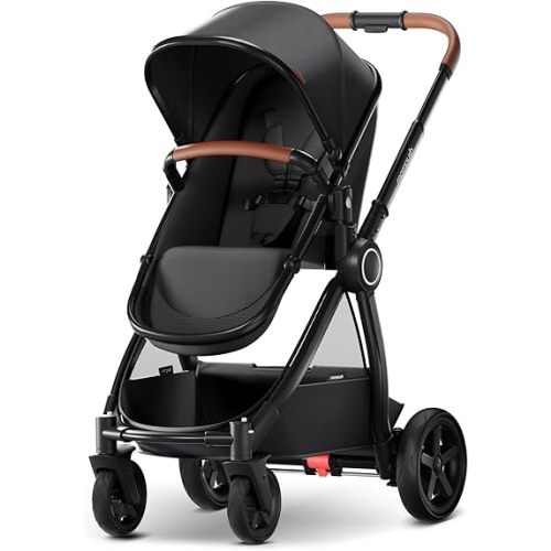 Mompush Ultimate2 Full-Size Stroller, Reversible Seat, Infant to Toddler