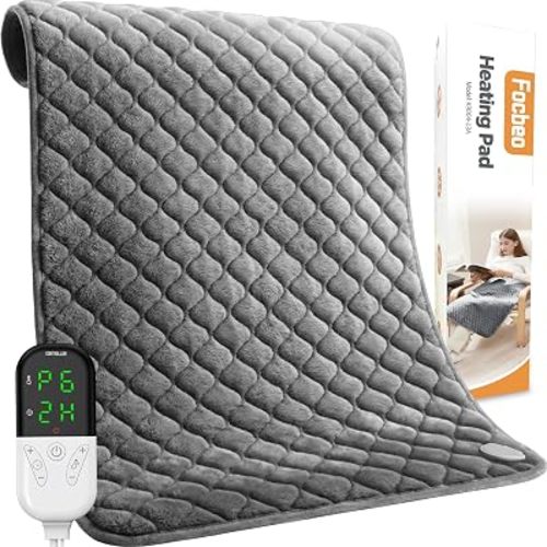 Focbeo King Size Heating Pad for Back 32"x24" Extra Large Heat Pad