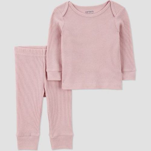 Carter's Just One You® Baby Girls' Ribbed Sweatshirt & Jogger Pants Set - Pink
