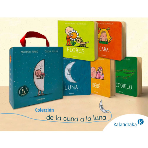 Spanish book set "De la cuna a la luna"