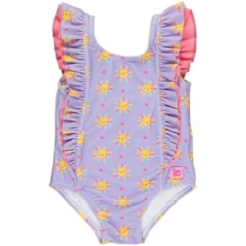RuffleButts® Baby/Toddler Girls Ruffle Strap One Piece Swimsuit w/UPF 50+ Sun Protection