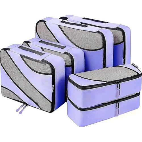 BAGAIL 6 Set Packing Cubes,Travel Luggage Packing Organizers