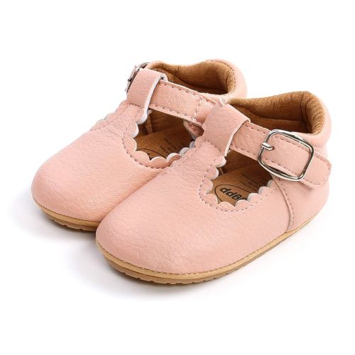 SOFMUO Baby Boys Girls High Top Ankle PU Leather Sneakers Soft Rubber Sole Infant Moccasins Newborn Oxford Loafers Anti-Slip Toddler Wedding Uniform Dress Shoes