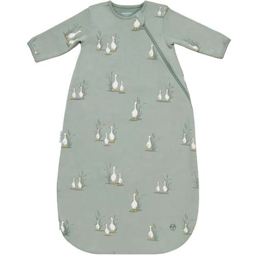 Slumber Sack, Baby Sleep Bag with Sleeves, Merino Wool & Organic Cotton, Goose