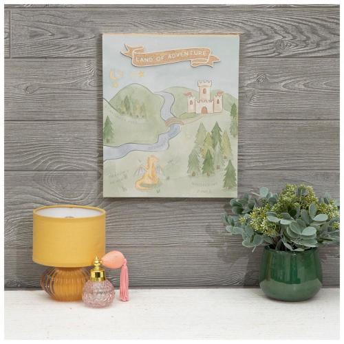 Land Of Adventure Map Wood Wall Decor