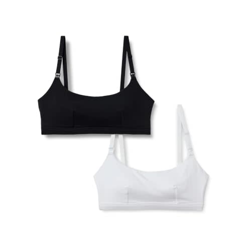 Amazon Essentials Women's Cotton Jersey Comfort Nursing Bra, Wirefree, Pack of 2