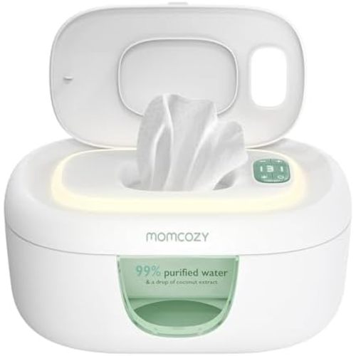 Momcozy Chauffe-lingettes pour bébé, design innovant à ressort