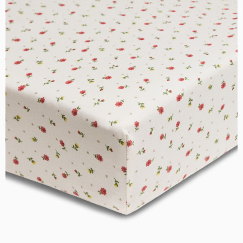 Organic Cotton Jersey Crib Sheet - Wildflower