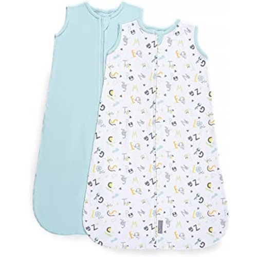 SwaddleMe by Ingenuity Night Sack Sleeper, For Ages 6-12 Months, 16-24 Pounds, Up to 30 Inches Long, 2-Pack Loose-fit Baby Swaddle Sack Wearable Blanket