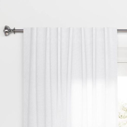 50"x95" Blackout Aruba Window Curtain Panel White - Threshold™: Recycled Polyester, Solid, Indoor, Lined, OEKO-TEX Certified