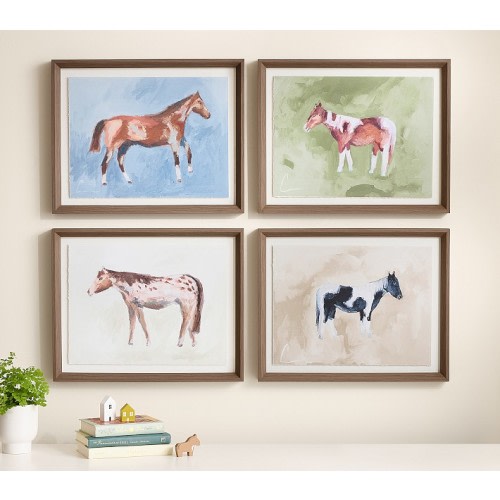 Jordan Connelly Pony Framed Art Collection | Pottery Barn Kids