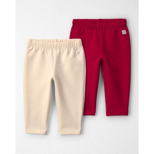 Baby Girl 2-Pack Fleece Leggings Made with Organic Cotton - Little Planet | Carter's