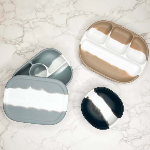 Dip Dye 4 Section Suction Plate – Calla and Friends