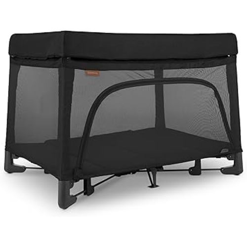 UPPAbaby Remi Playard | Deluxe 3-in-1 Portable Playard, Bedside Bassinet + Travel Crib| Mesh Bassinet, Mattress, Organic Cotton Mattress Cover + Storage Bag Included | Jake (Charcoal)
