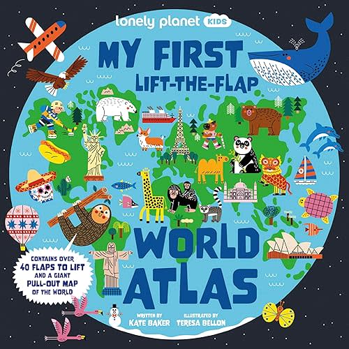 Lonely Planet Kids My First Lift-the-Flap World Atlas Board book – Lift the flap, September 5, 2023