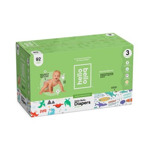 Hello Bello Diapers Club Box - Hear Our Roars & Beach Bums - Size 3 (92ct)