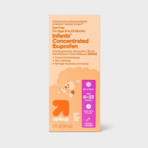 Infants' Concentrated Ibuproen - 1 fl oz - up&up™: Whole Body, Dye-Free, Liquid, Berry Flavor