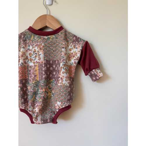 Patchwork Sweater Romper