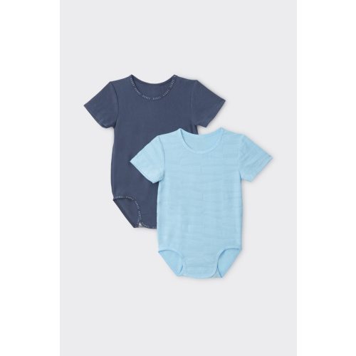 Bonds Wondergrow Textured Teesuit 2 Pack | Baby Baby Bodysuit | BW7UA