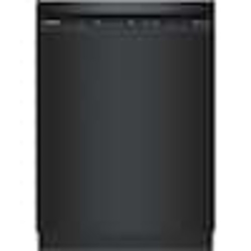Bosch 100 Series 24 in. Black Front Control Smart Built-In Stainless Steel Tub Dishwasher, Quieter 48 dBA SHE41CM6N
