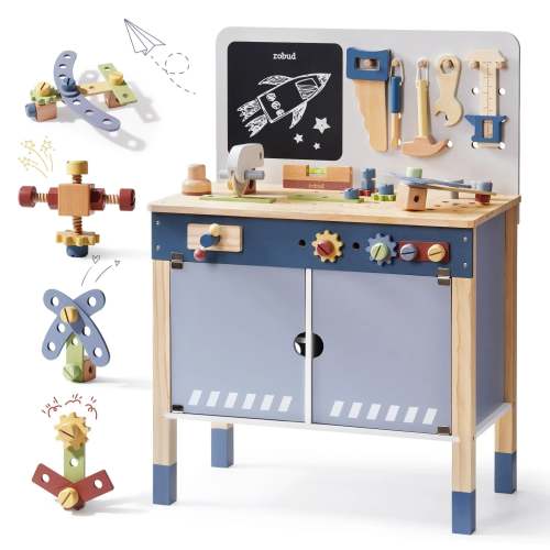 Large Wooden Toy Workbench