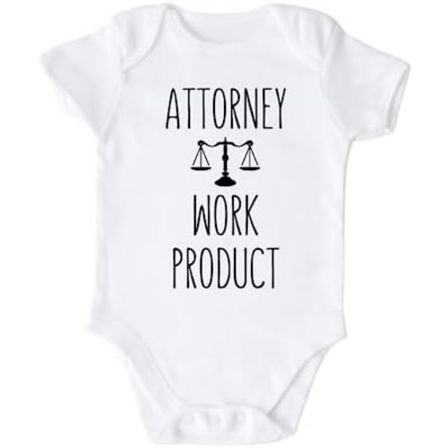 Attorney Work Product Baby Onesie® Kids Shirt for Lawyer Graduation Lawyer Parents 443