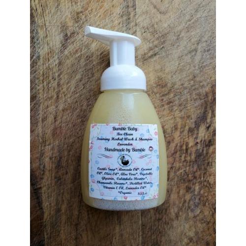 Foaming herbal wash and shampoo 8.5 ounces – Handmade by Bumble
