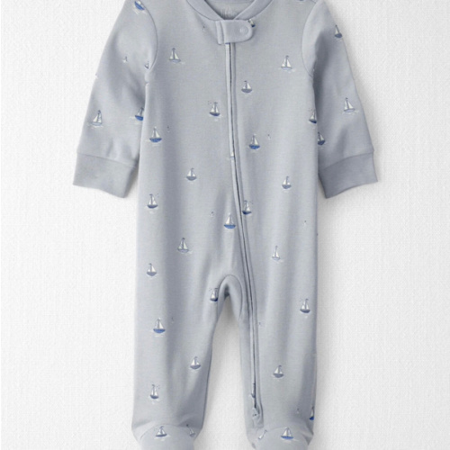 Baby Organic Cotton Sleep & Play Pajama in Sail Away - Little Planet | Carter's